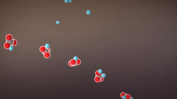 accumulation of carbon dioxide in the blood