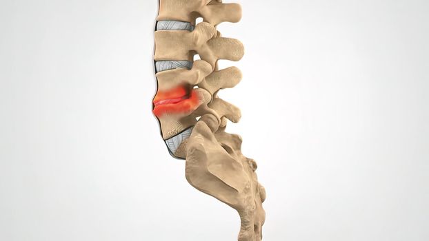 Backbone Laminectomy Degenerative Dics Disease 3D illustration