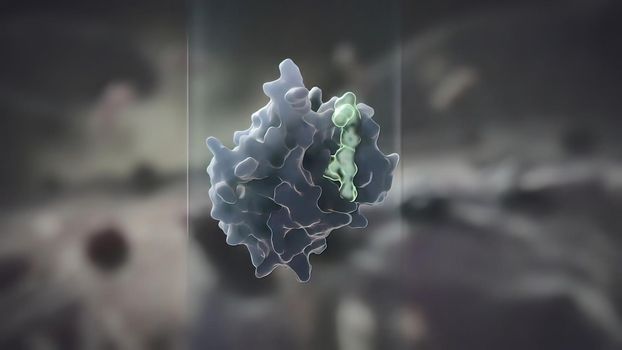 Cell that inhibits tumor growth 3D illustration