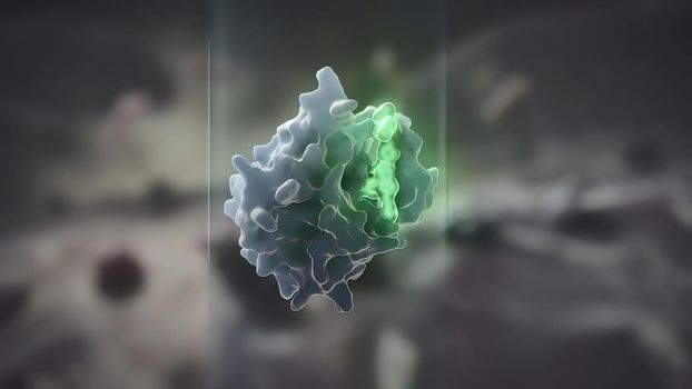 Cell that inhibits tumor growth 3D illustration