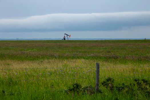 Ominous Storm Clouds Prairie Summer Rural Scene