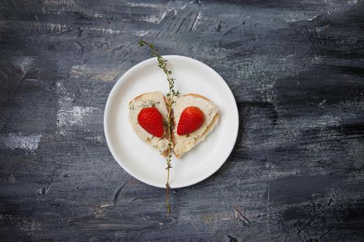 Healthy food concept minimalistic still life photo