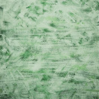 Grunge scratched green textured board with brush strokes
