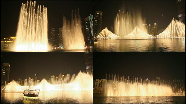 The Dubai Fountain in the Night. UAE 2014