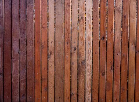 Texture of brown boards on the fence. High quality photo.