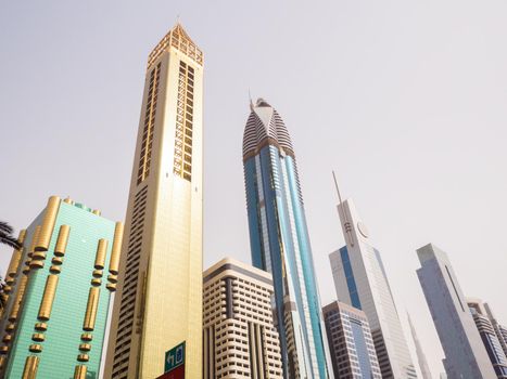 Skyscrapers on Sheikh Zayed Road in Dubai