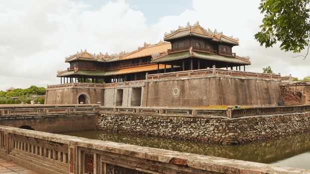 Imperial Royal Palace of Nguyen dynasty in Hue, Vietnam Shot in 4K - 3840x2160, 30fps