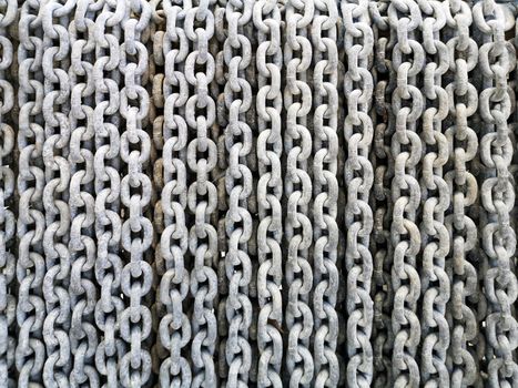 Anchor chain links as background texture