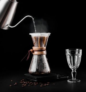 Chemex Coffeemaker is a manual pour-over style glass coffeemaker