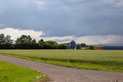 Prairie Storm Clouds Canada Saskatchewan Dramatic Summer