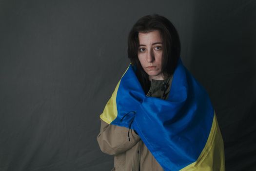 Ukrainian woman with molotov standing for her country