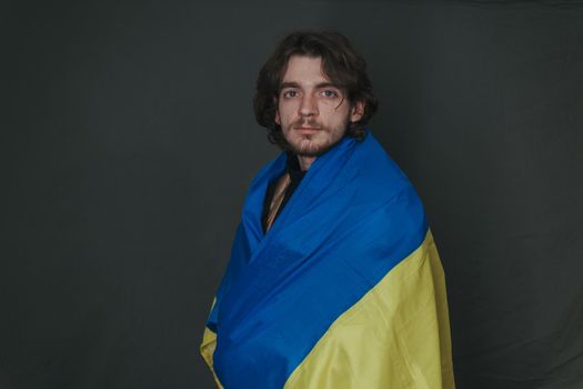 Ukrainian man with molotov ready to throw