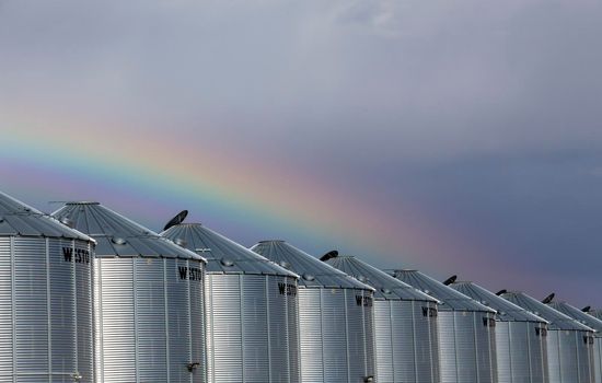 Prairie Rainbow in Saskatchewan Canada Beautiful Scene