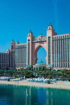 Dubai, OAE - 01 05 2020 Luxury Atlantis hotel