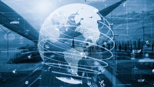 Environmental conservation technology and approaching global sustainable ESG by clean energy and power from renewable natural resources