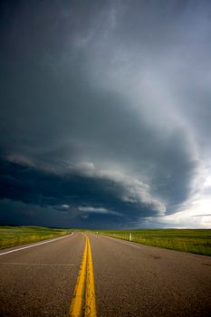 Prairie Storm Clouds Canada Saskatchewan Dramatic Summer