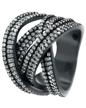 black bracelet with precious stones on a white background. High quality photo