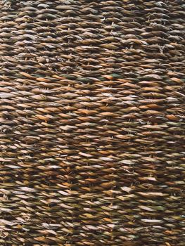 Wicker texture background, natural construction material and interior design concept