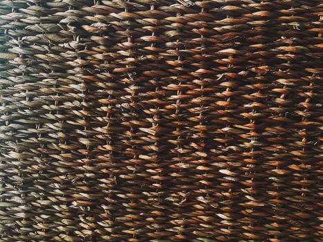 Wicker texture background, natural construction material and interior design concept