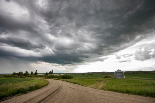 Prairie Storm Clouds Canada Saskatchewan Dramatic Summer