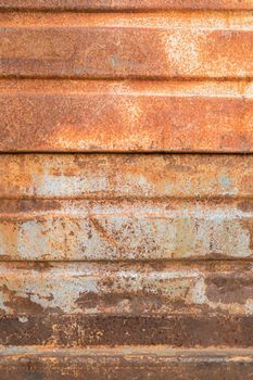 Rusted on surface of the old iron, Deterioration of the steel. Decay and grunge rough. Texture background.