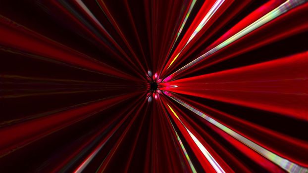 Red tunnel. Computer generated 3d render