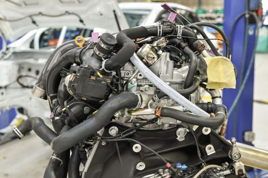 Details of a new car engine motor