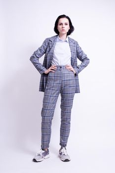 woman manager in office suit, formal dress code. High quality photo