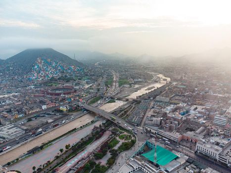 San Cristobal hill in Rimac district, Lima, Peru