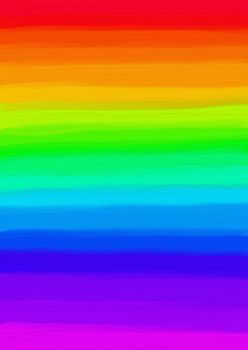 Background. Abstract oil painting on canvas. Bright large strokes on the spectrum of the rainbow. Design of your banner or screen saver for networks.