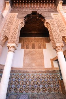 Saadiens Tombs in Marrakech City in Morocco