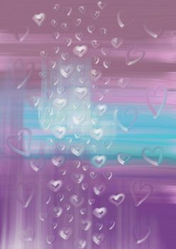 Background. Abstract oil painting on canvas on the theme of Valentine's Day and love. Festive design of your banner or screen saver for social networks.