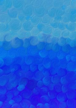 Background. Abstract oil painting on canvas. Blue circles and spots. Design of your banner or screen saver for networks.