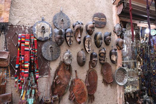 African Souvenir in a Shop, Marrakech City, Morocco