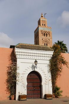 Kutubiyya Mosque in Marrakesh City in Morocco