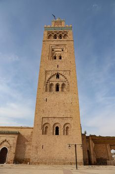 Kutubiyya Mosque in Marrakesh City in Morocco