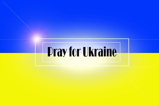 Pray for Ukraine, Ukraine flag praying concept illustration. Pray For Ukraine peace and Save Ukraine.