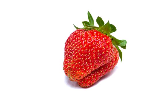 Strawberries on a white background. Strawberry isolate on a white background. Photo for printing or insertion into design