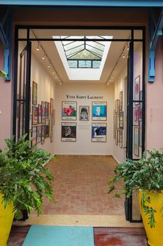 YSL in Majorelle Garden in Marrakech City, Morocco