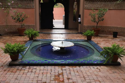Botanical Majorelle Garden in Marrakech City, Morocco
