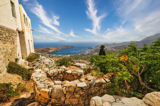 Traditional Chora village in the beautiful island of Serifos in Cyclades, Greece