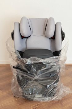 Unpacking a baby car safety seat