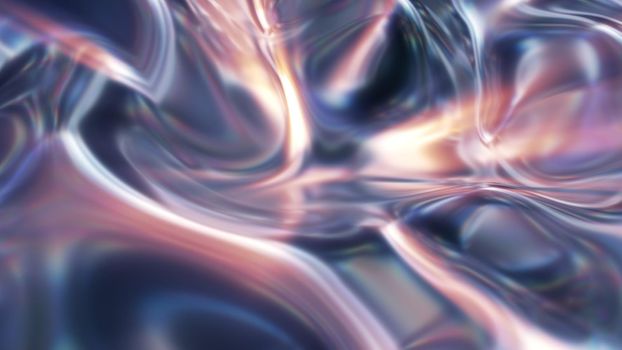 Liquid Metal Looped Abstract Digital Background