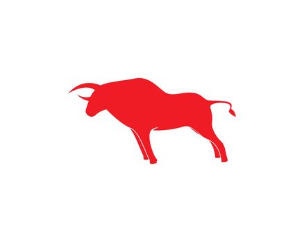 Red Bull Taurus Logo Template vector icon illustration