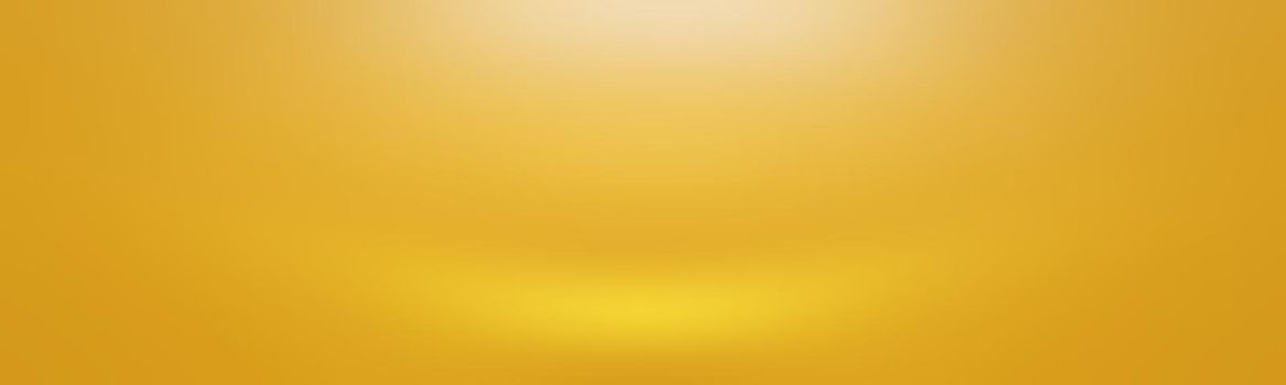 Abstract Luxury Gold yellow gradient studio wall, well use as background,layout,banner and product presentation