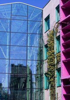 University Library building in Warshaw, Poland