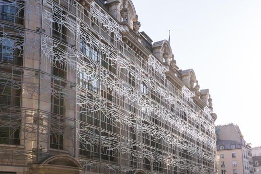 Facade of the Ministere De La Culture covered with a shaped lattice Paris, France