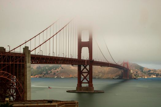 Golden Gate bridge in San Francisco in USA