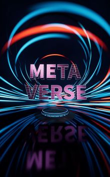 The concept of Metaverse, 3d rendering. Computer digital drawing.