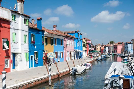 The colorful houses of Burano (Venice)